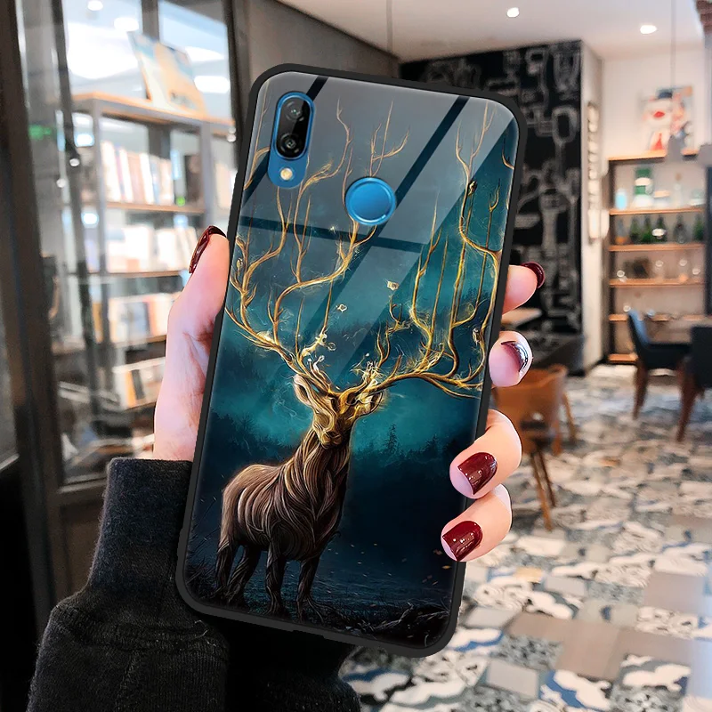 cmlu Чехол из закаленного стекла для huawei P9 P10 P20 Plus P30 Pro Lite Wolf Coque для huawei mate 9 10 20 X Lite Pro Y9 TPU чехол - Цвет: cmlu