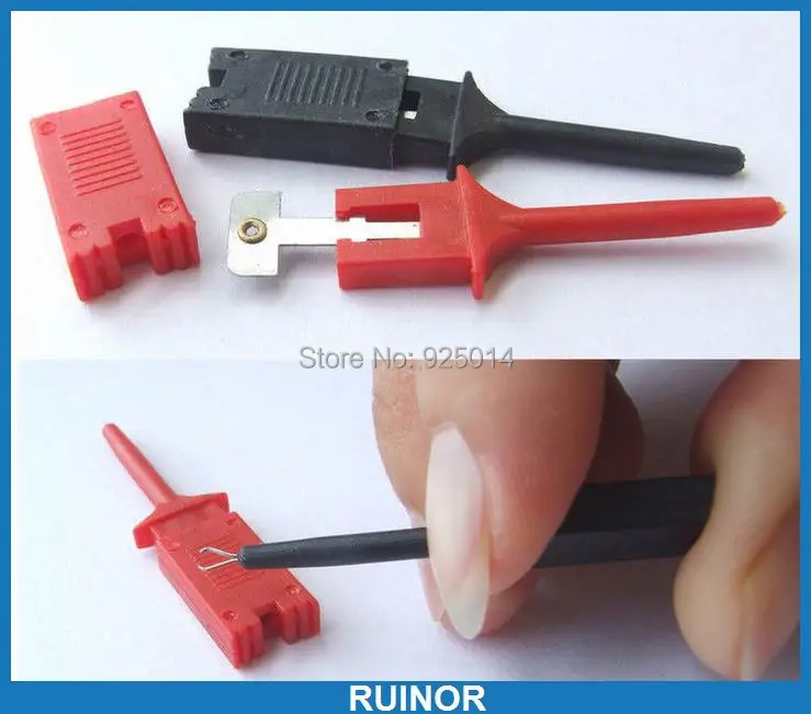 

20 шт тестовые зажимы щипцы для крючков для PCB IC SMT SMD Захваты тестовые кабели зондов