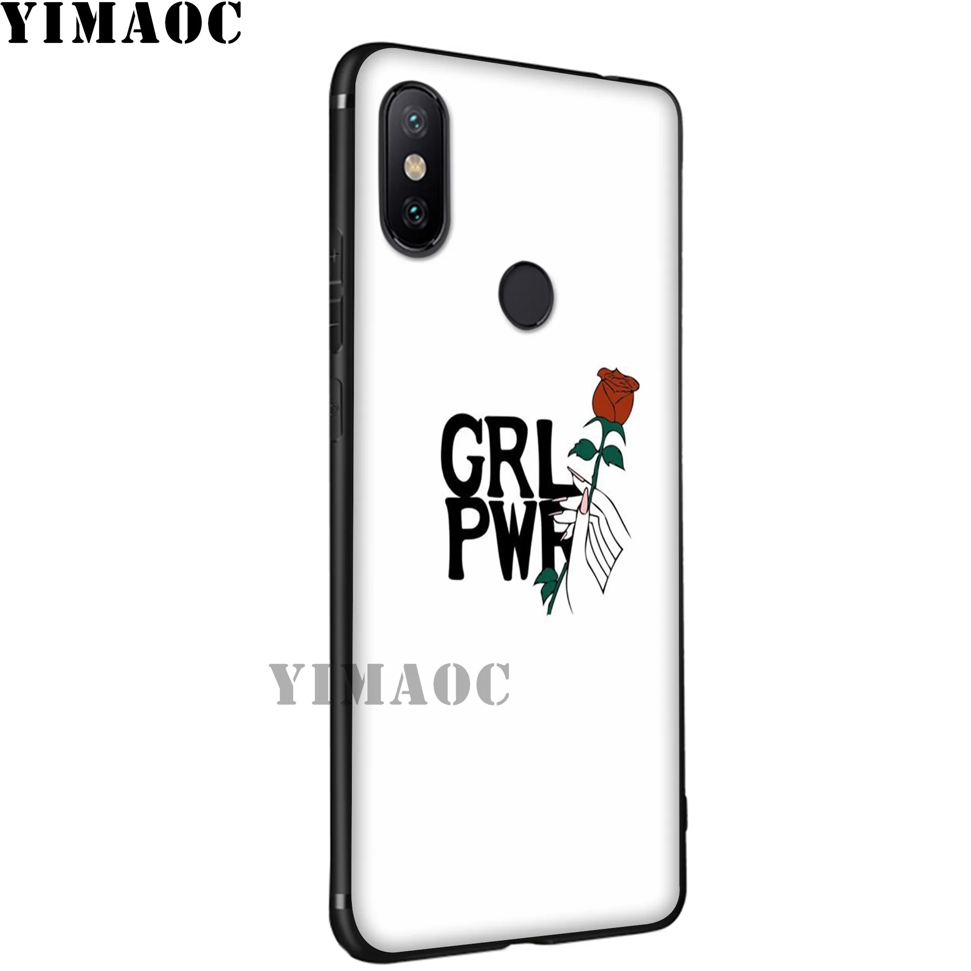 YIMAOC grl PWR девушка Мощность Мягкий силиконовый чехол для телефона Xiaomi Redmi 7A Note 7 6 6A 5 4