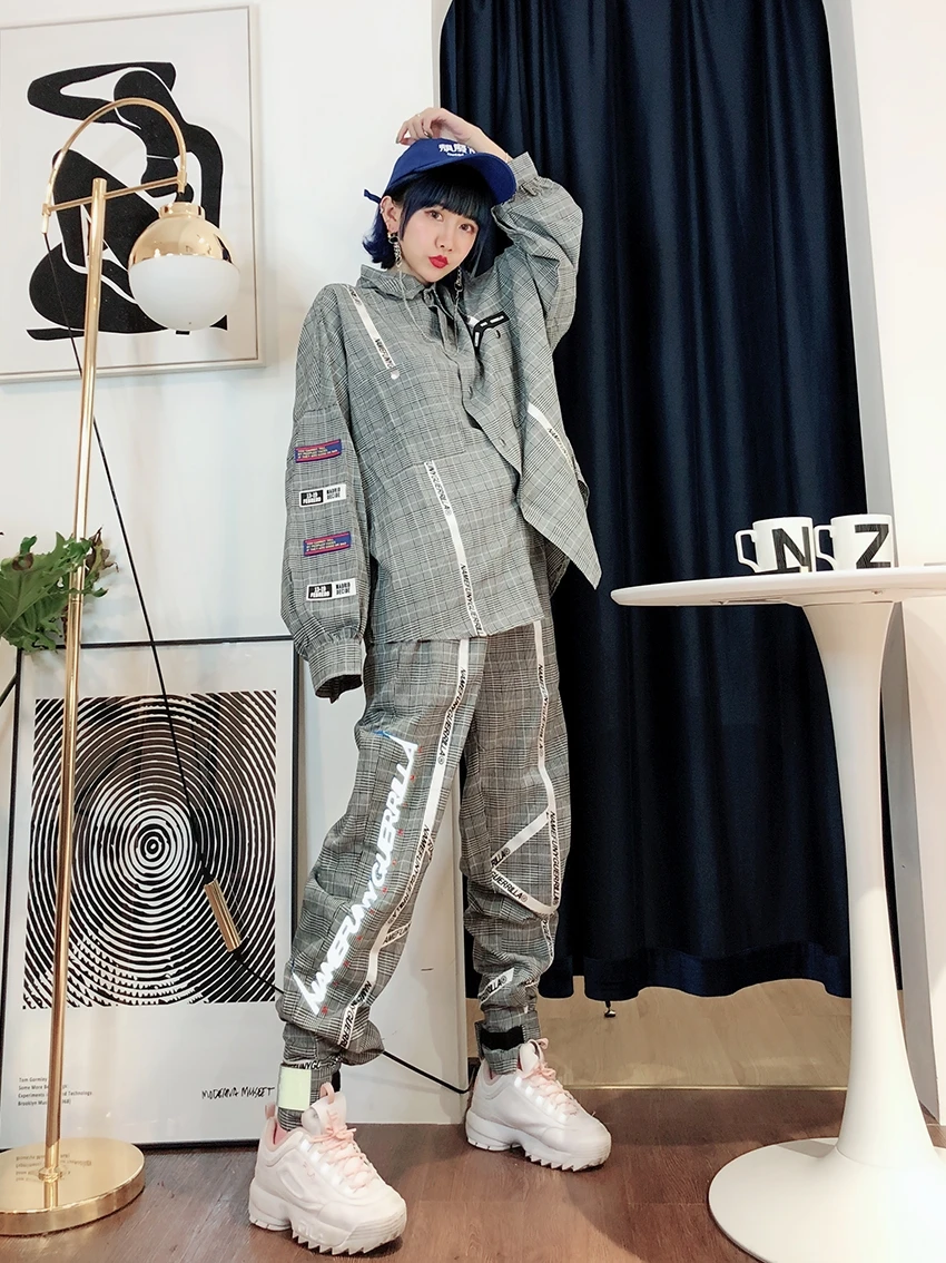 

Camouflage lovers, men and women, relaxed winter new hip-hop fashion two suits coat and pant