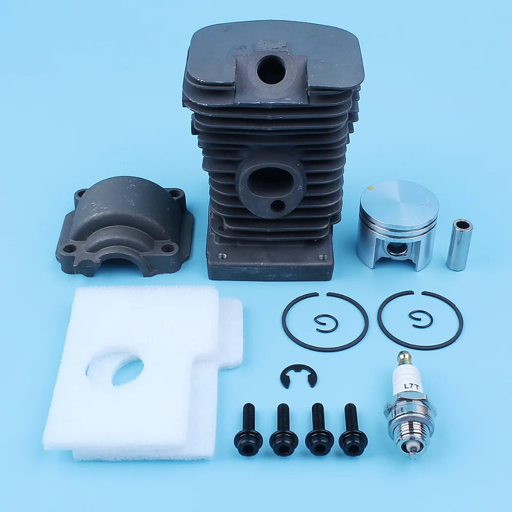 

38MM Cylinder Piston Ring Engine Pan Screws Candle Kit For Stihl 018 MS180 MS 180 Chainsaw Air Filter E-clip