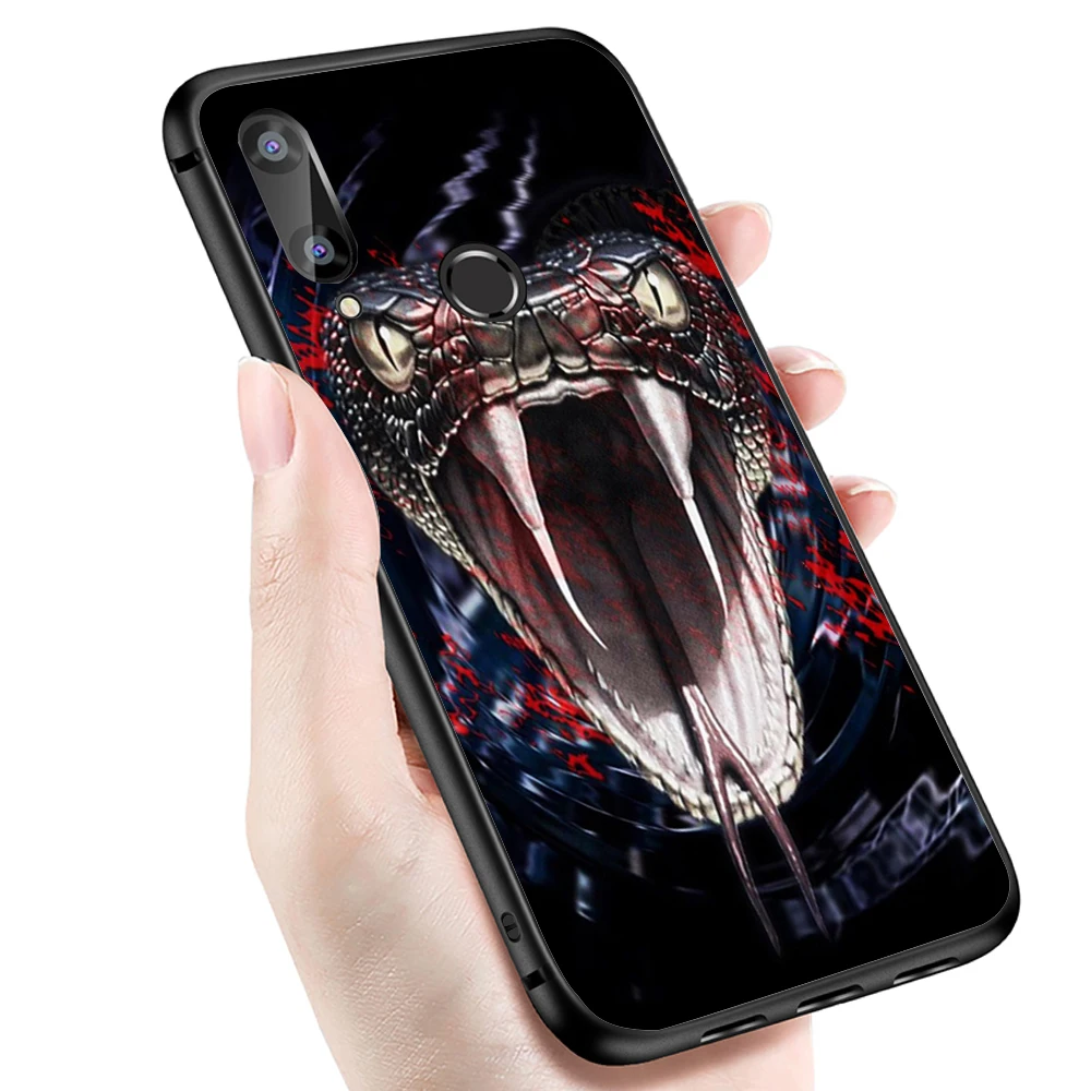 Черный ТПУ Мягкий Телефон футляр для Redmi 4x 6a Череп Змея Note 5 6 Pro задние чехлы |