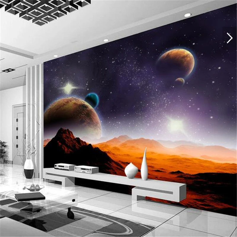 Фотообои beibehang 3D стерео инопланетянин Космическая Звезда фон для телевизора