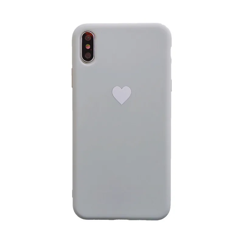 Силиконовые чехлы ярких цветов с сердечками для huawei P30 P20 P10 mate 10 20 Pro Nova 4 3 3i 2S