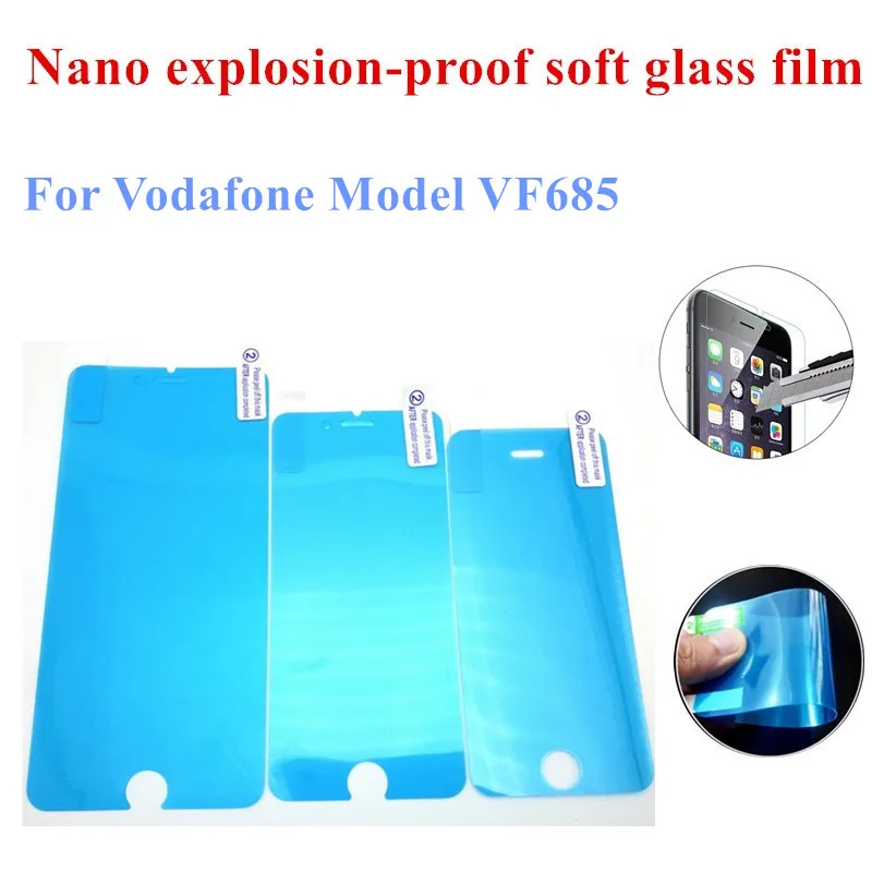 Нано взрывозащищенные мягкий стекло clear screen protector защитная пленка для vodafone модель