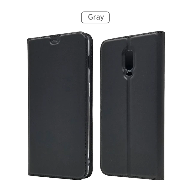 Gray ZROTEVE чехол для Oneplus 6 T 5T Чехол Флип-Бумажник кожаный чехол для One Plus 5 5T 6 T Чехол Флип Магнитный чехол Oneplus6 T чехол s - Цвет: Gray