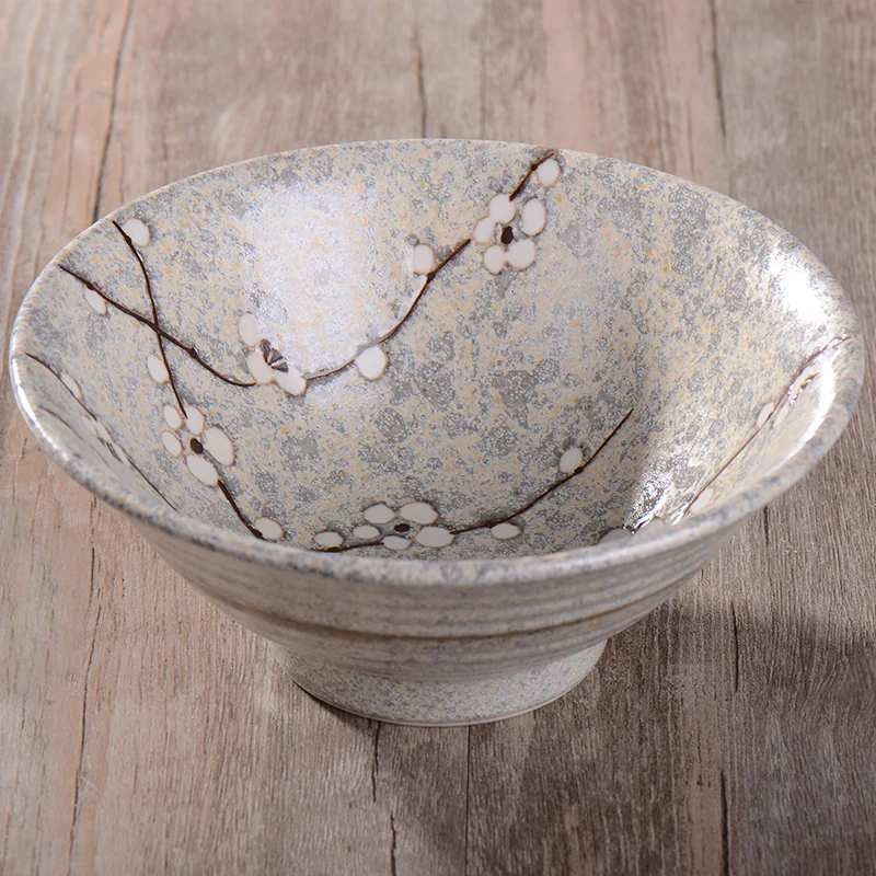 1 предмет японский Керамика лапши риса пластина ручная роспись Сделано в Японии