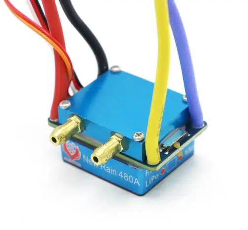 480A For Boat RC ESC 320A 480A почищенный ESC Скорость контроллер с двойным режимом регулятор ленточного тормоза 5V 3A для 1/10 пульт ДУ для дистанционно управляемой машины лодки - Цвет: 480A For Boat