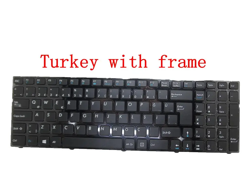 Клавиатура для Medion E7223 E7225 E7226 E7227 черная рамка Φ V150062AK6 UK LA RU TR SW|Клавиатуры| |