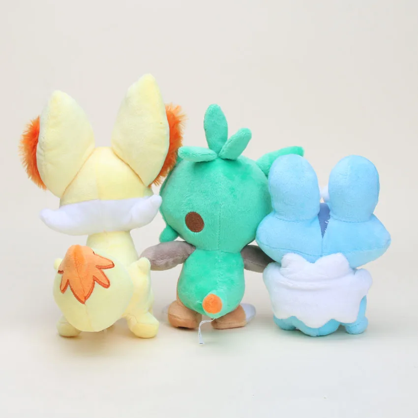 17-24 см карманная плюшевая кукла Chespin Fennekin Froakie аниме плюшевая игрушка мягкие плюшевые животные игрушки