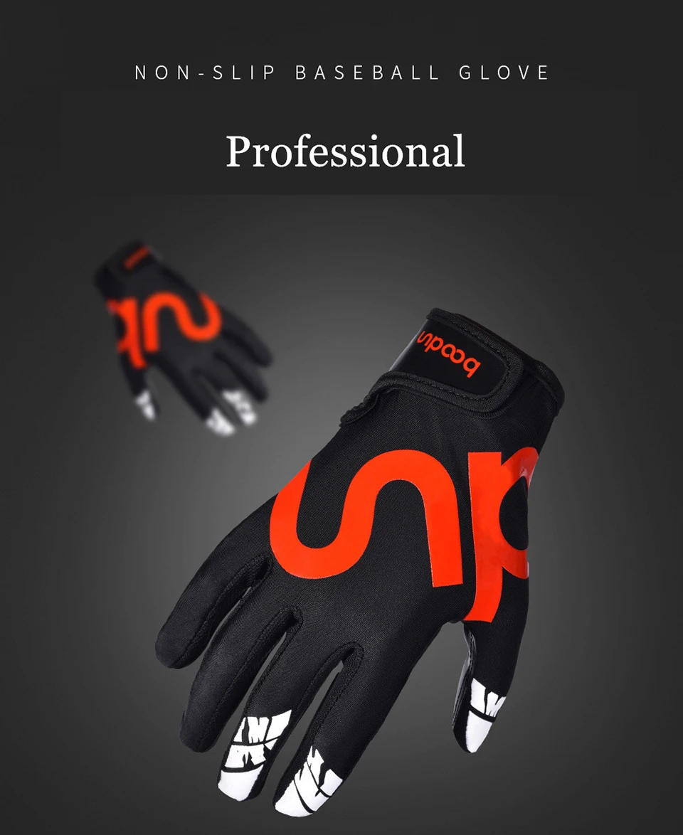 Boodun 1 пара бейсбольные перчатки подающего противоскользящего софтбола спортивные перчатки профессиональные бейсбольные гетры перчатки Экипировка Мужские t для мужчин Wome