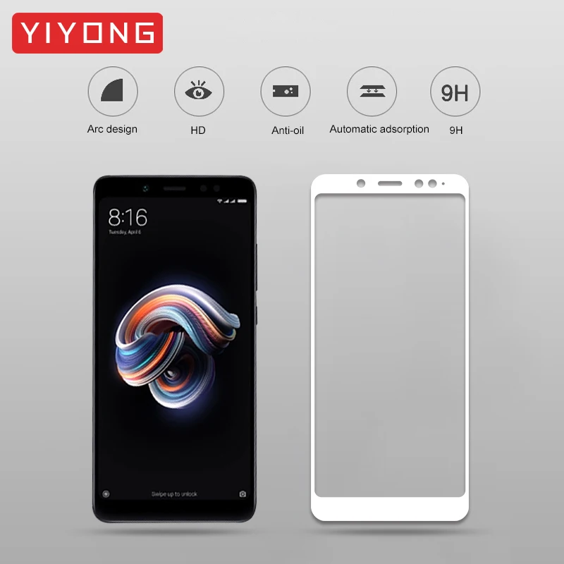 YIYONG полное покрытие для Xiaomi Redmi Note 7 Pro стекло 6 закаленное 5 защита экрана |