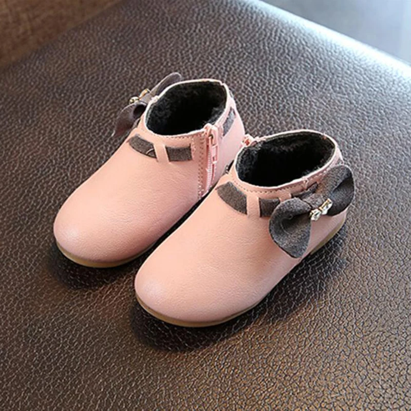 2018 Fashional Girls Casual Shoes Bowtie PU Leather for Princess Ballet Flats Party Wedding |
