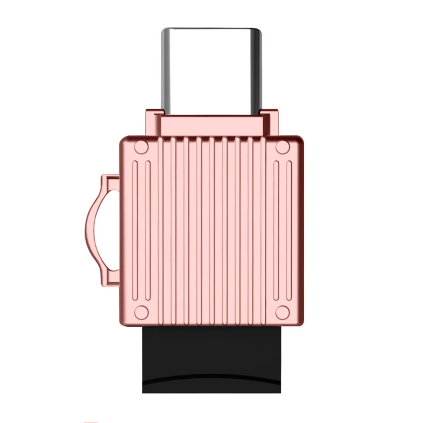 Считыватель карт TOFOCO USB C 3,1 SD/Micro SD TF OTG type C адаптер смарт-карт памяти для ноутбука кардридер SD кард-ридер - Цвет: rose gold