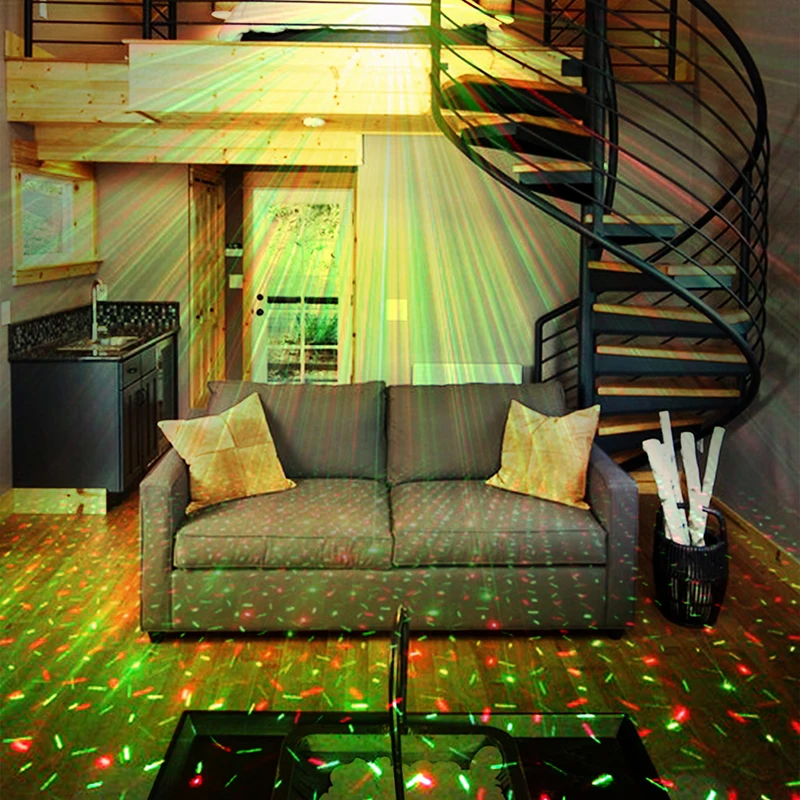 Мини светодиодный проектор сценический свет Рождественский Декор дискотечный