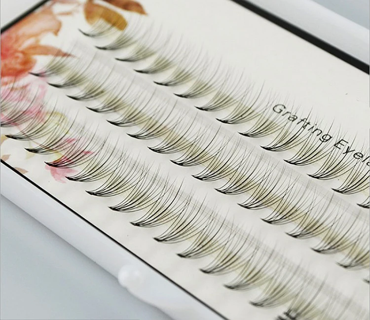 Ресницы для наращивания норковые толщина 0 07 8/10/12 мм 1 шт.|lash fan|mink stripsfan lashes |