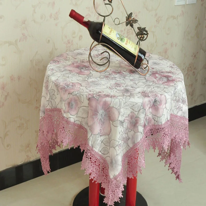 Free shipping!!! High end Water soluble edge Tablecloths square table cloth dustproof cover For home SYH0018|protector cleaner|protector