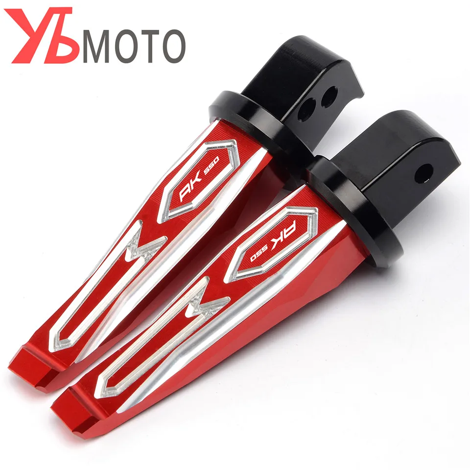 Red Мотоциклетные задние Пассажирские подножки Подножки задние педали Peg Для KYMCO AK550 AK 550-2020Red Черное золото титан - Цвет: Red