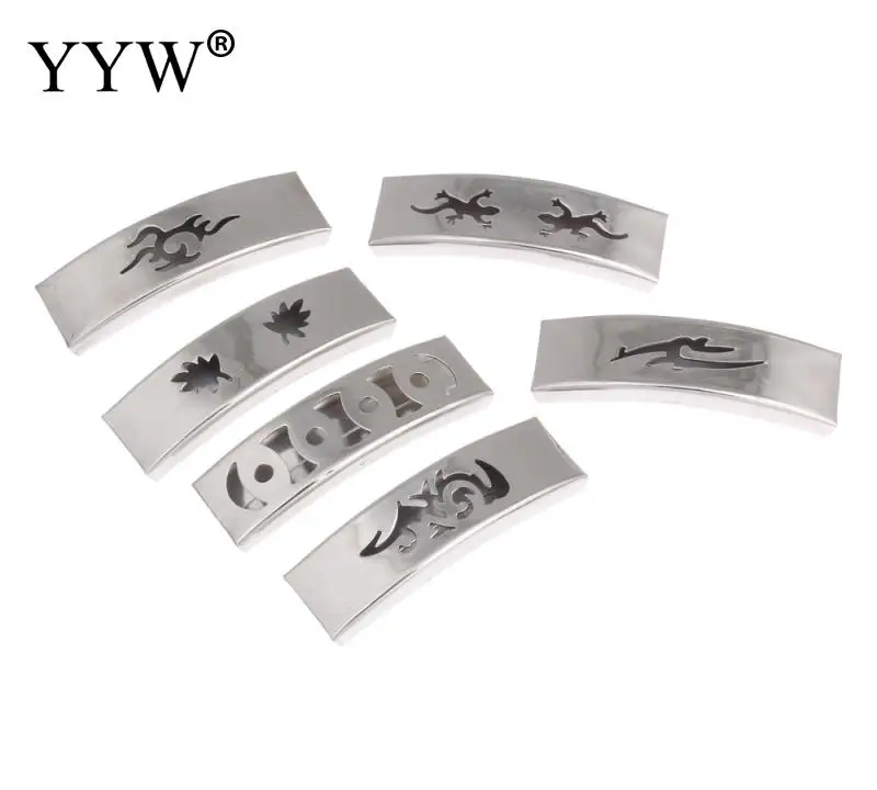 Нержавеющая сталь горка шарм Высокое качество ювелирные изделия прямоугольник