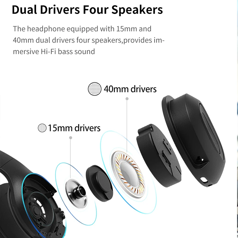 Dacom HF002 Bluetooth 5 0 Беспроводная гарнитура наушники на ухо 1200 мАч глубокий бас HD звук