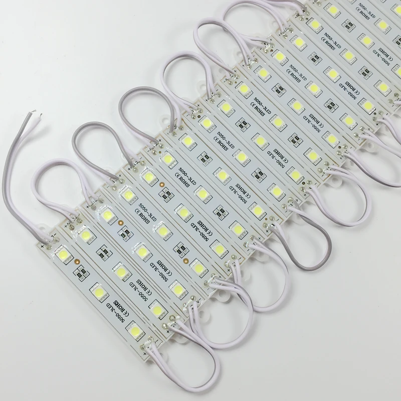 Светодиодный модуль IP65 SMD 5050 водонепроницаемый светодиодный подсветки для