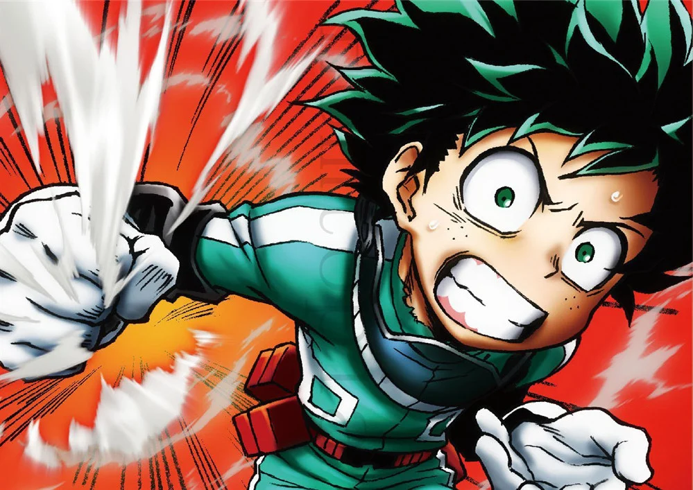 Тёмно-синий My Hero Academy плакаты японский мультфильм наклейки на стену белая бумага с покрытием четкое изображение гостиной украшения спальни - Цвет: Тёмно-синий