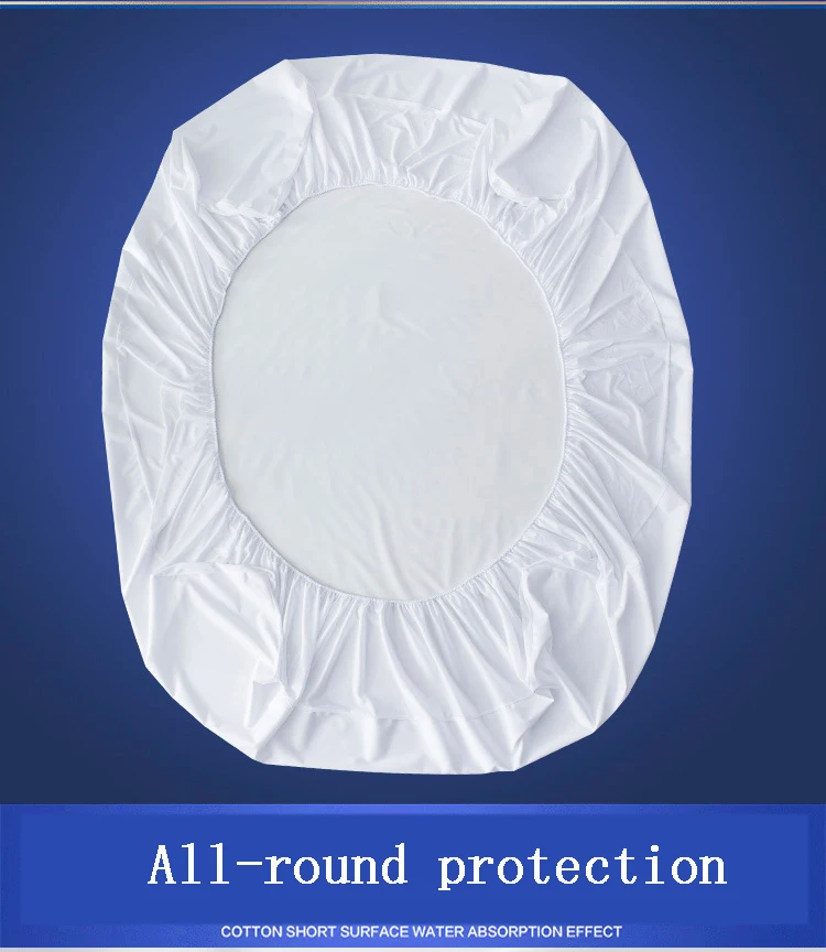 White Waterproof Mattress Cover Elastic Band Protective Mica Ice Silk Cool Mattress Cover Anti-dus Ttwin Bed Mattress Cover