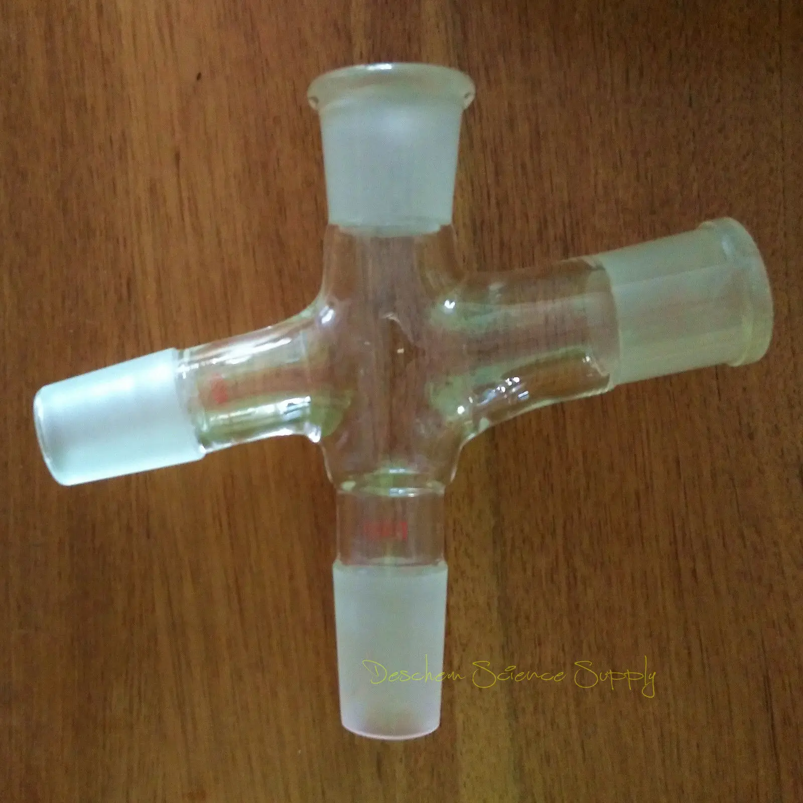 24/29 четырехходовая Дистилляция Соединительный стеклянный адаптер наземное