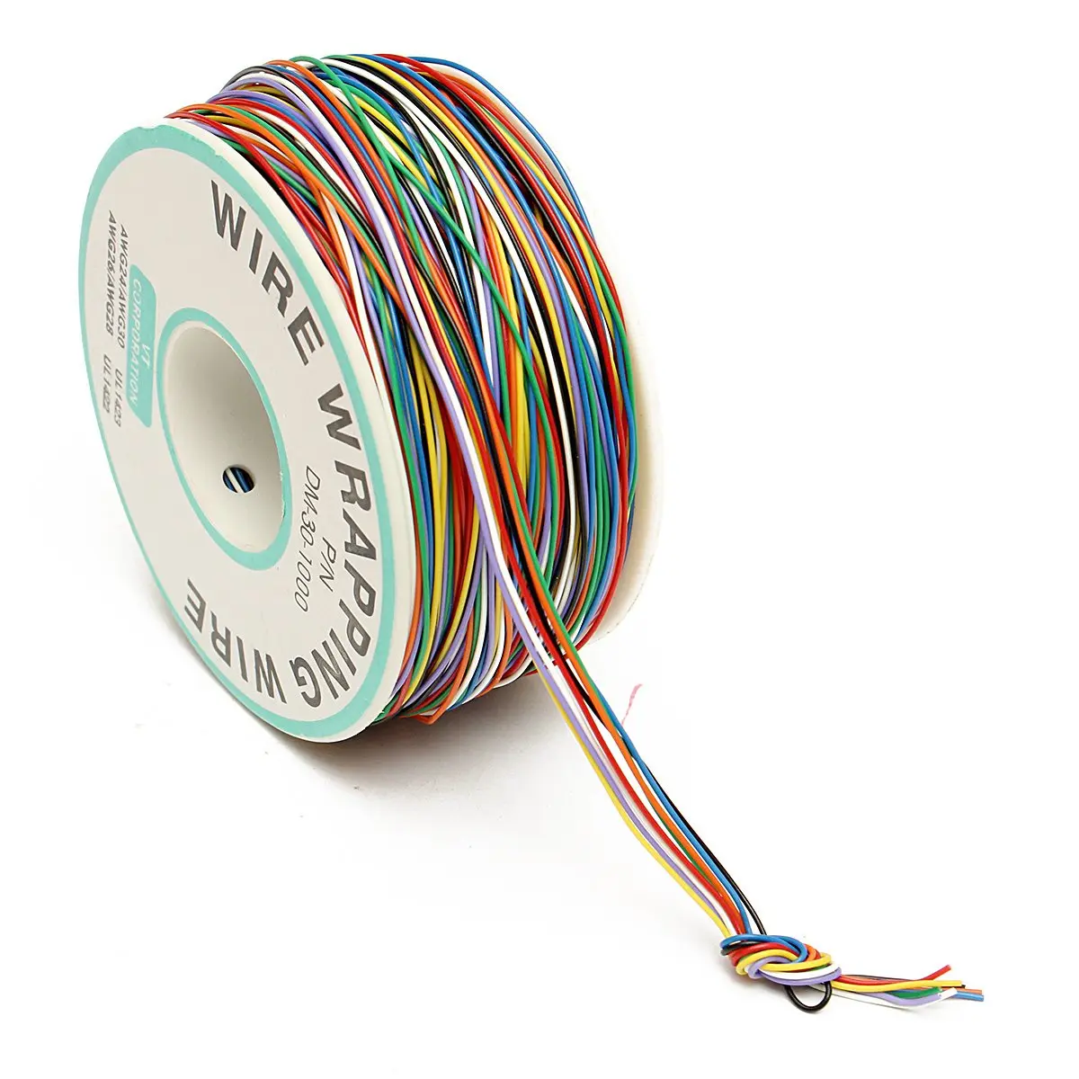 8 цветов 30AWG 0 25 мм электрические провода Оловянная медная проволока обмотка пин
