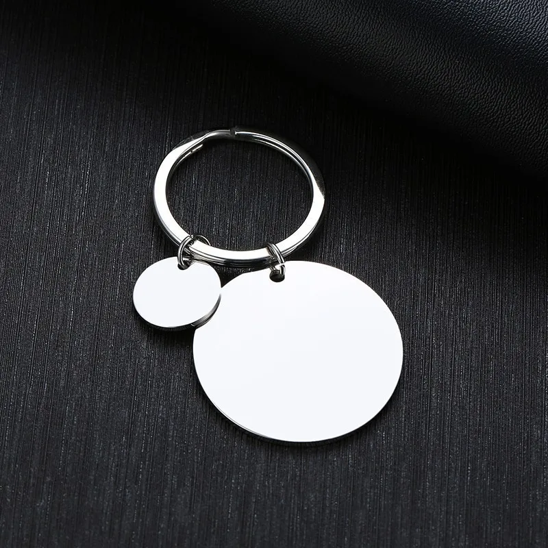 Vnox TO MY DAD Key Chains Stainless Steel Double Tags Engraved Love Papa Words Best Gifts for Father