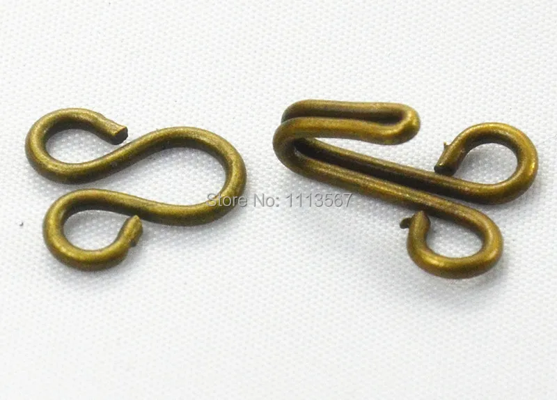 100 шт. антикварные бронзовые металлические поясные крючки удлинителя и застежки