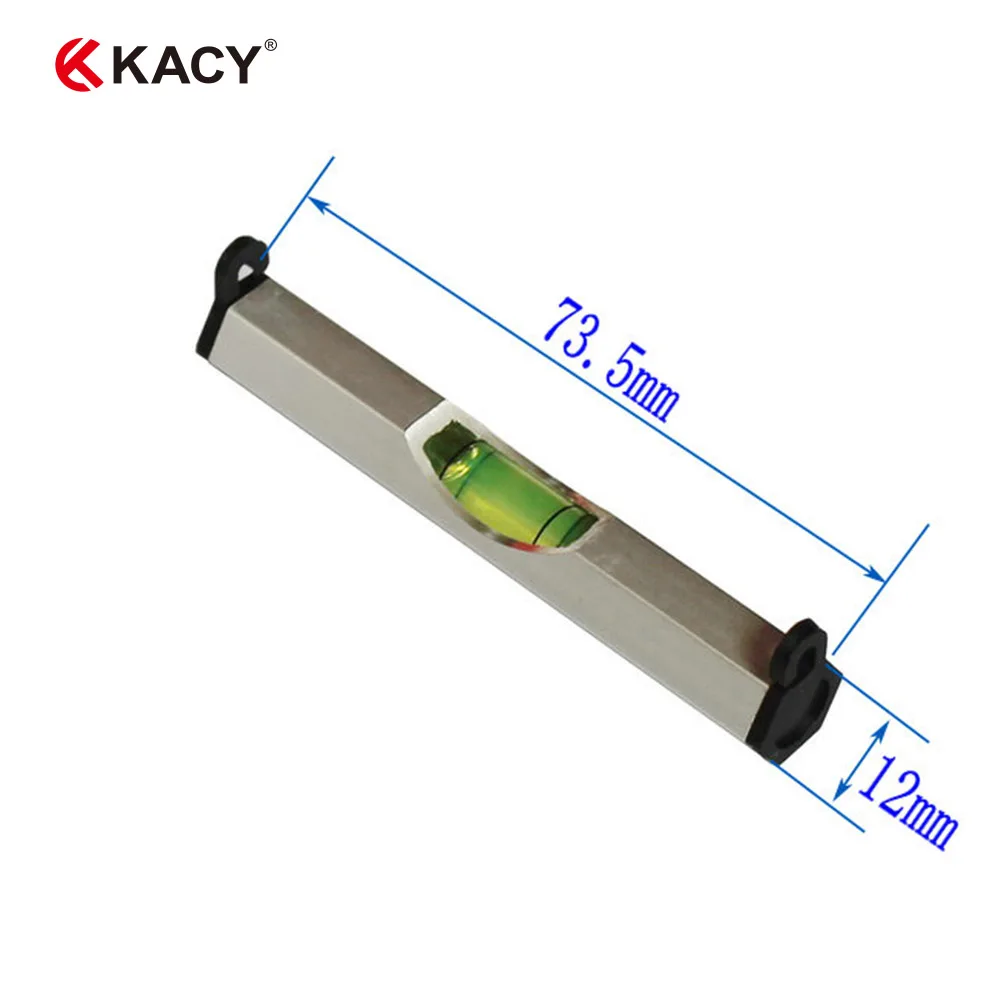 

KACY 2pc/lot 73.5x12mm Aluminum alloy pen gift bubble level