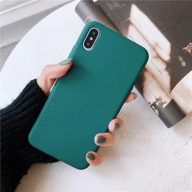 HTMOTXY для iphone XS Max чехол матовый сплошной цвет мягкий ТПУ Тонкий задний Чехол