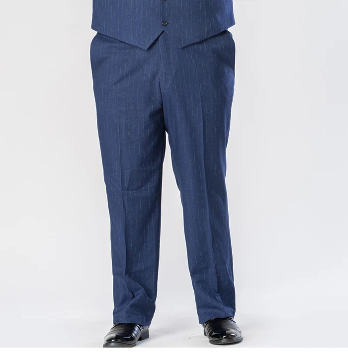 Large Size 7XL 8XL 9XL New Men's Business Casual Striped Suit Pants Stylish High Quality Men's Striped Loose Suit Pants