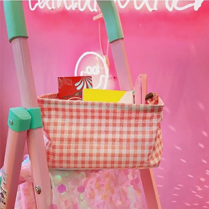 Imixlot настольная корзина для хранения разного цвета милая розовая сетчатая