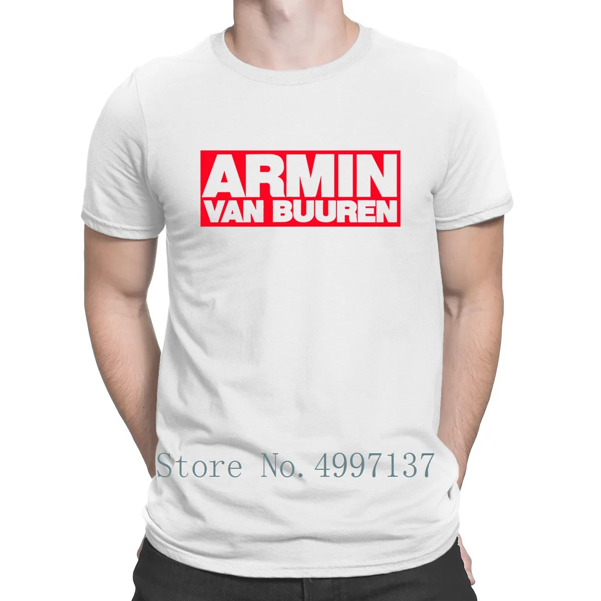 Armin Van Buuren T Shirt Original Tee Summer Print O-Neck Famous Standard Humor | Мужская одежда