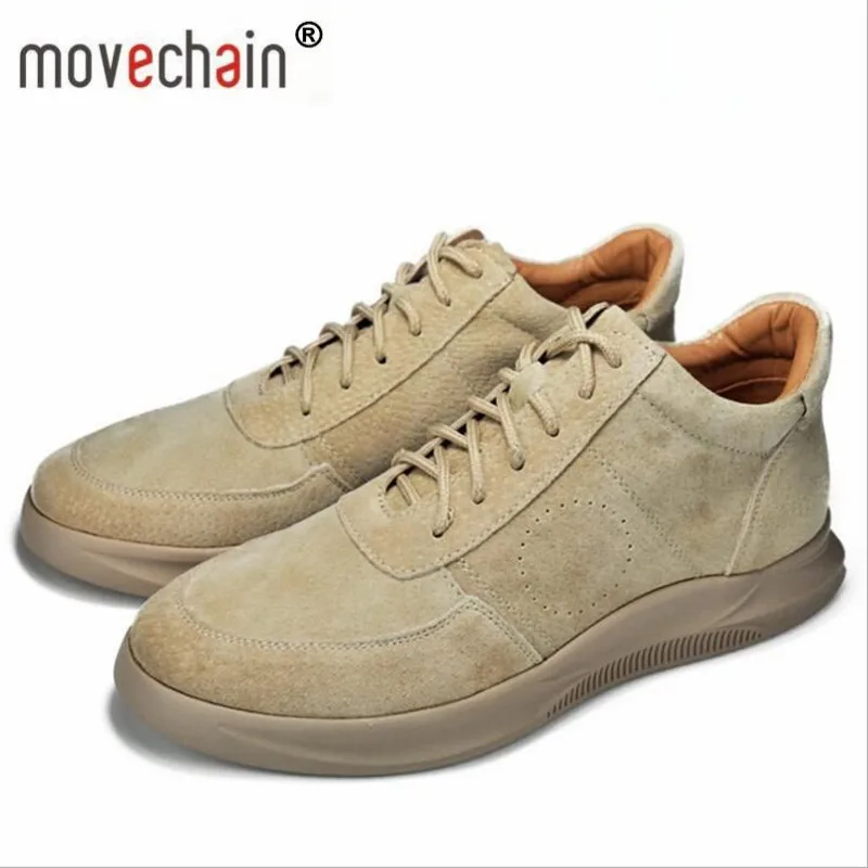 movechain Men's Fashion Clunky Sneakers Mens Casual Lace-Up Breathable Shoes Man Young Trendy Outdoor Flats Sizes EU 38-48 |
