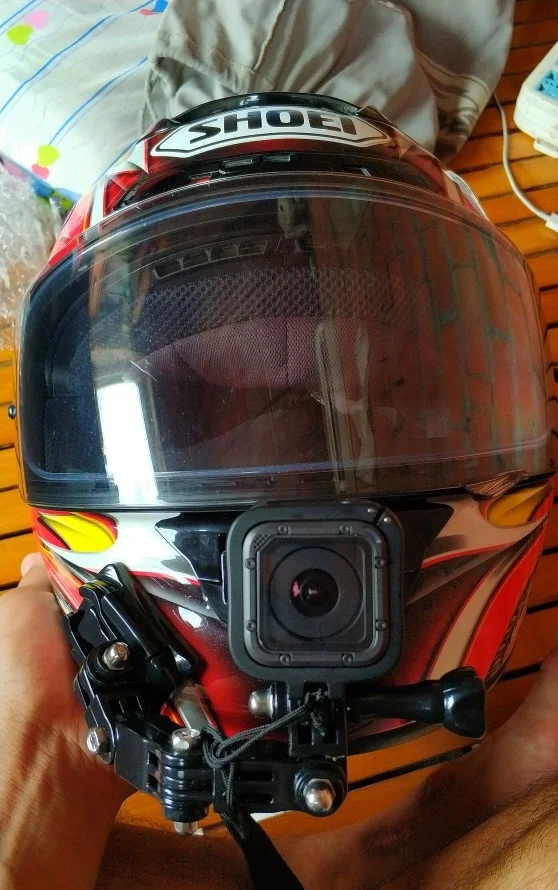 Крепление на мотоциклетный шлем изогнутый клейкий кронштейн для Xiaomi yi 4K Gopro Hero 7 6 5 4 3 SJCAM sj4000 Eken H9 аксессуары для экшн-камеры
