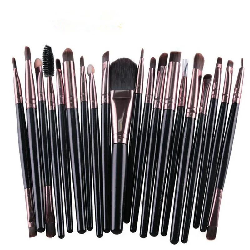 20Pcs Rose gold Makeup Brushes Set Pro Powder Brush Foundation Blush Eyeshadow Eyeliner Lip Cosmetic Make up Tool | Красота и