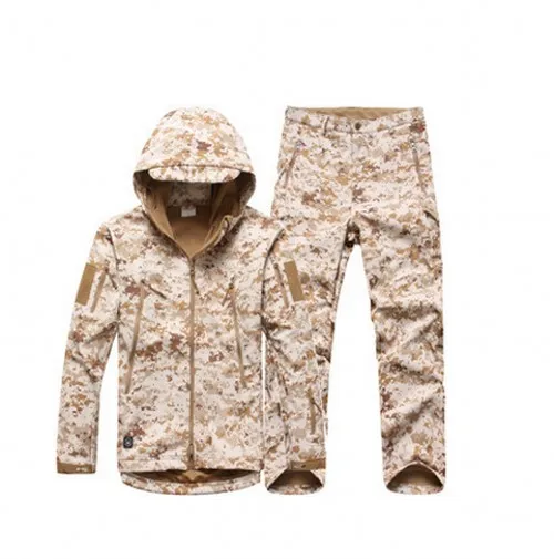 Мужская камуфляжная куртка зимняя водонепроницаемая ветрозащитная | одежда