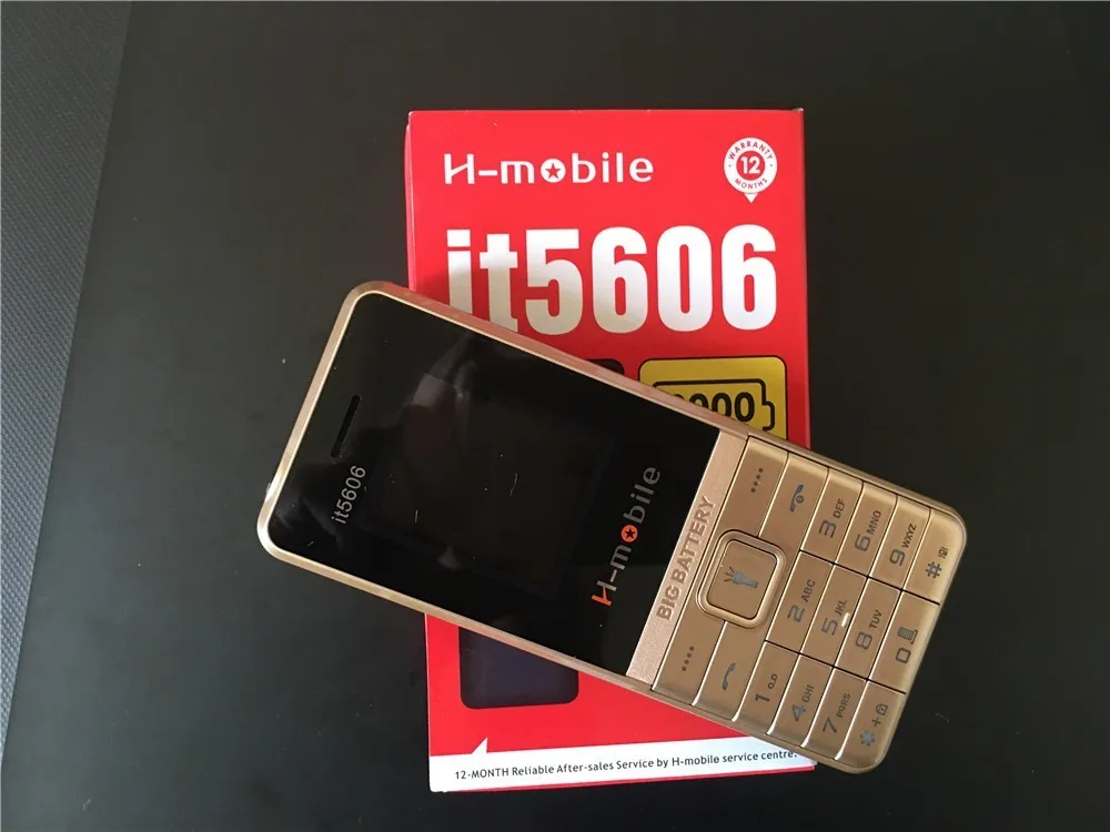2019 Новый H mobile IT5606 мобильный телефон 1 77 &quotDual SIM Базовая большая клавиатура Quad Band