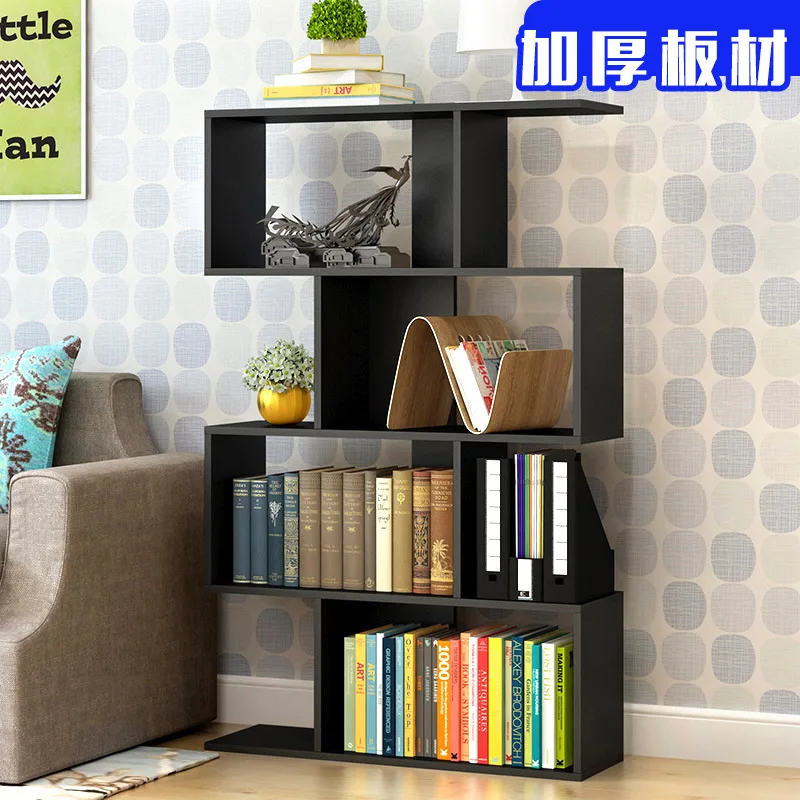 Прямая с фабрики простые современные бесплатные комбинации bookrack детей в книжном шкафу оригинальность S Тип Полки книжная полка