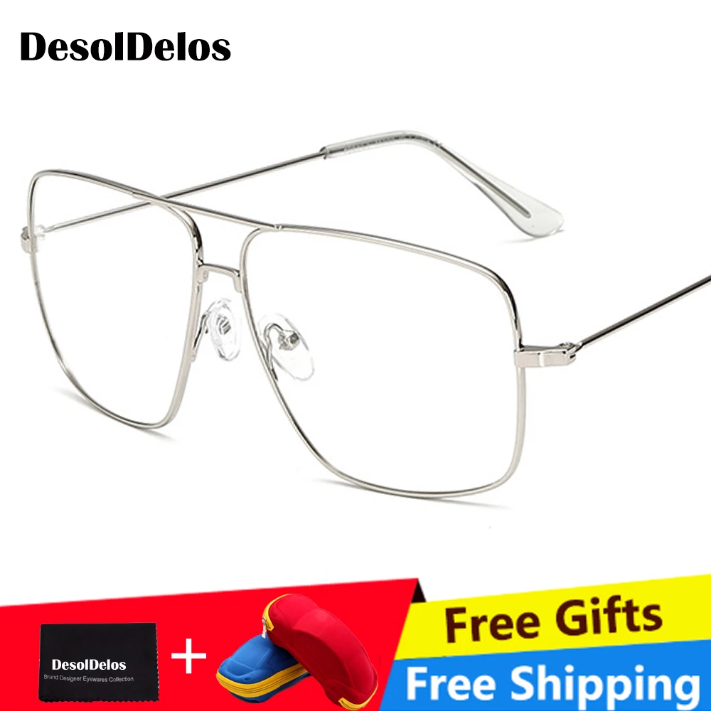 Eyewears Винтаж квадратный для мужчин оправы очков роскошные дизайнерские
