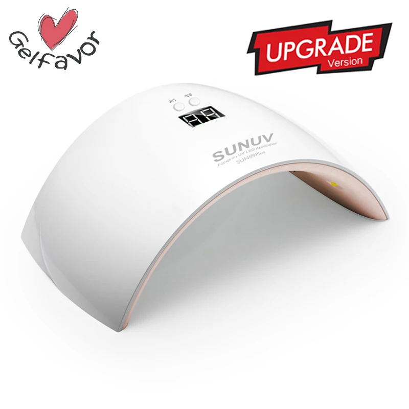 Gelfavor Sun 9X Plus 18 светодиодный S аппарат 36 Вт УФ лампа Сушилка для ногтей профессиональная кнопка УФ светодиодный светильник для всех гель-лаков вылеченный маникюр