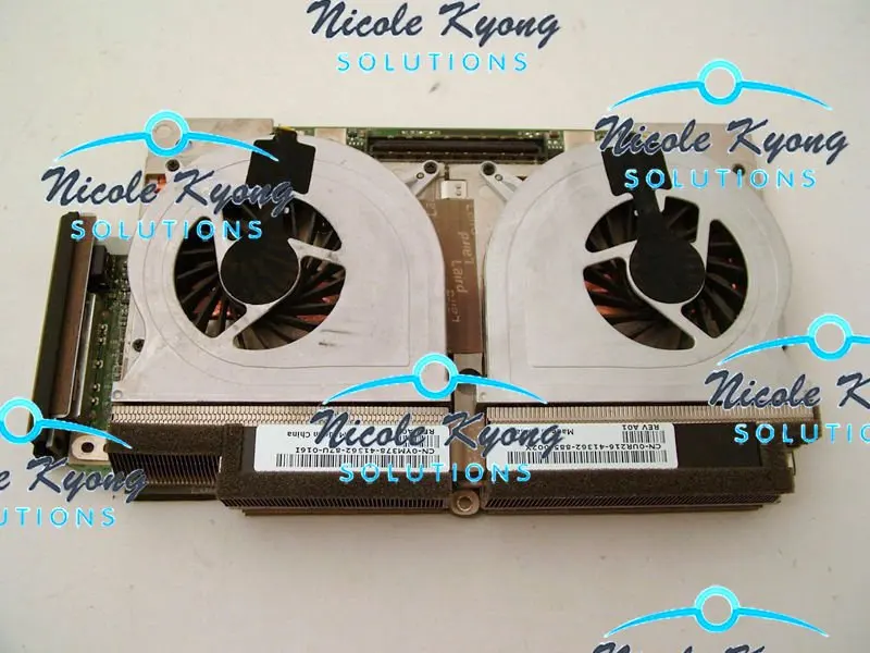 Рабочая 8700M GT CR331 HR106 RW331 512M SLI двойные вентиляторы Видеокарта VGA для ноутбука DELL XPS M1730