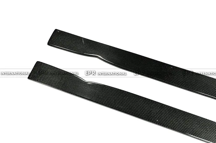 Углеродное волокно боковая юбка нижняя линия глянцевое внешняя дверь авто