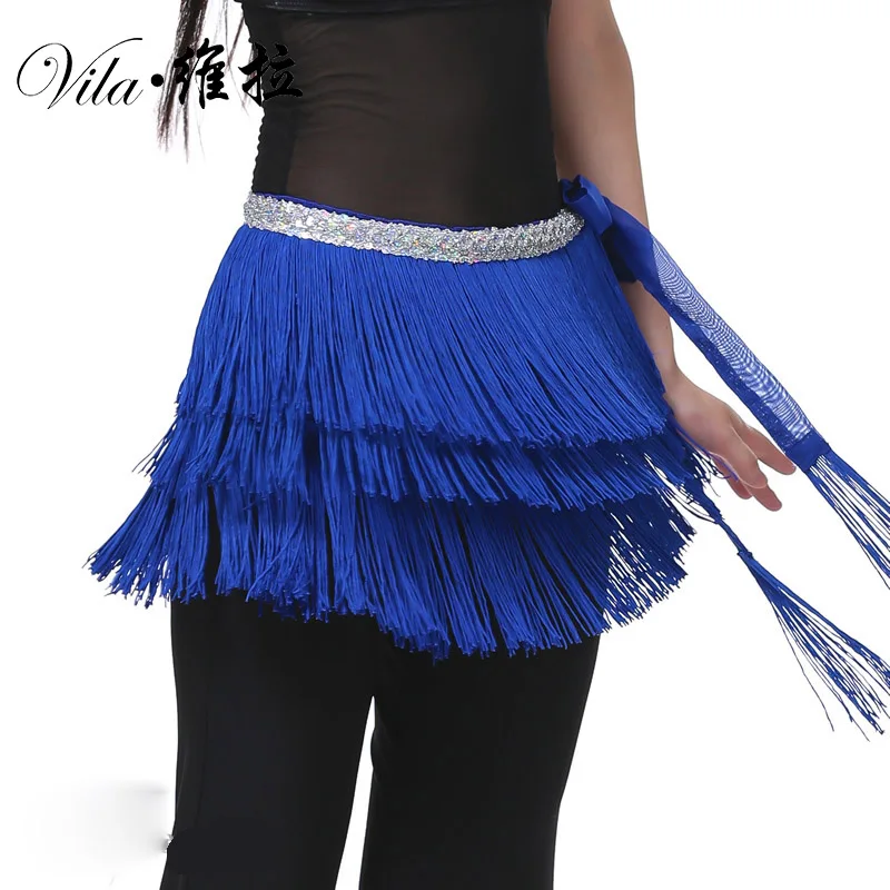 Cheap Belly Dance Clothes Accessories Stretchy Long Tassel Belt Hand Crochet Hip Scarf Coin | Тематическая одежда и