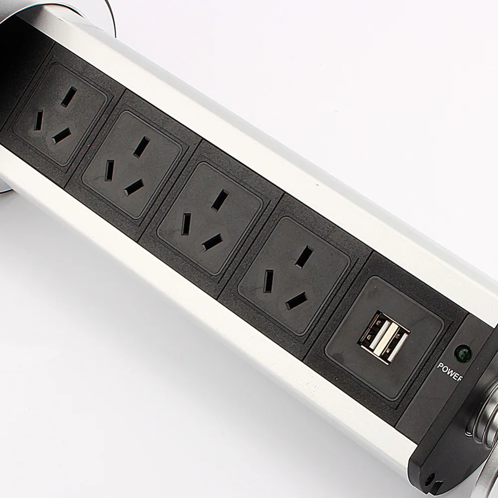 220V 16A всплывающее сокета hgzn Dual USB Порты и разъёмы Электрический настенный