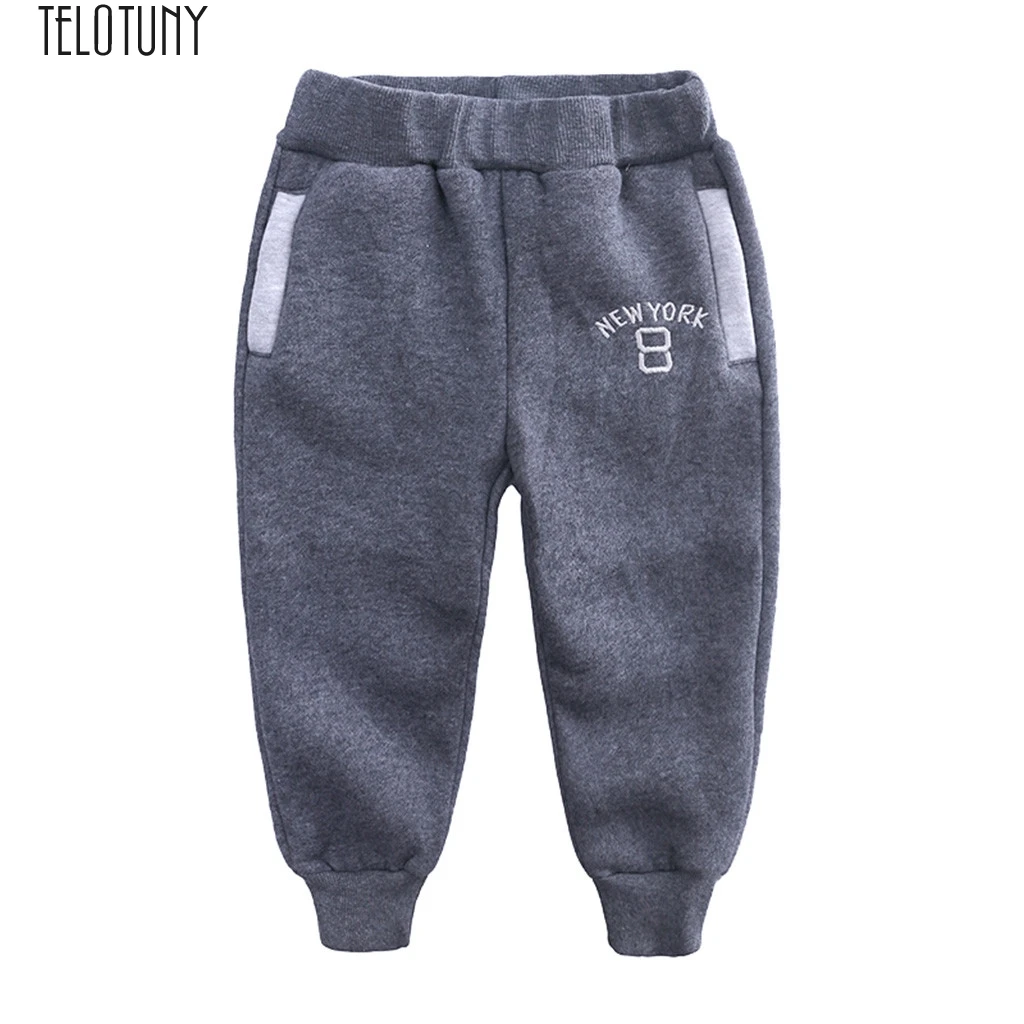 TELOTUNY Baby Pants Toddler Baby Kids Boys Letter Print Casual Sport Pants Clothes Kids Casual warm Pants Fashion New Dec31