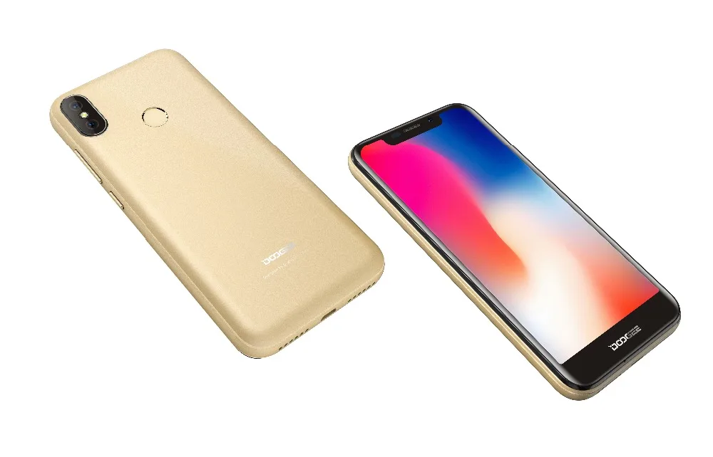 DOOGEE X70 смартфон 5,5 ''u-образная 19:9 MTK6580 четырехъядерный 2 Гб ОЗУ 16 Гб ПЗУ Двойная камера 8,0 МП Android 8,1 4000 мАч телефон